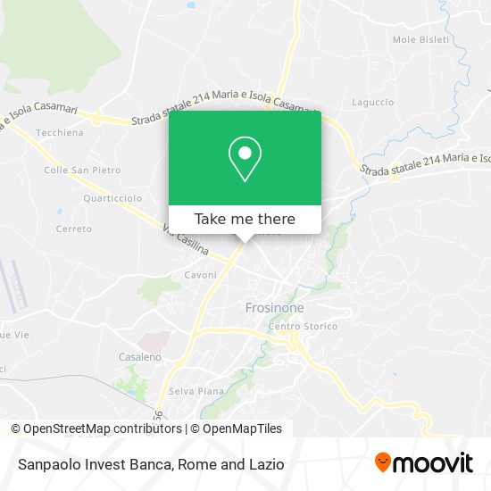 Sanpaolo Invest Banca map