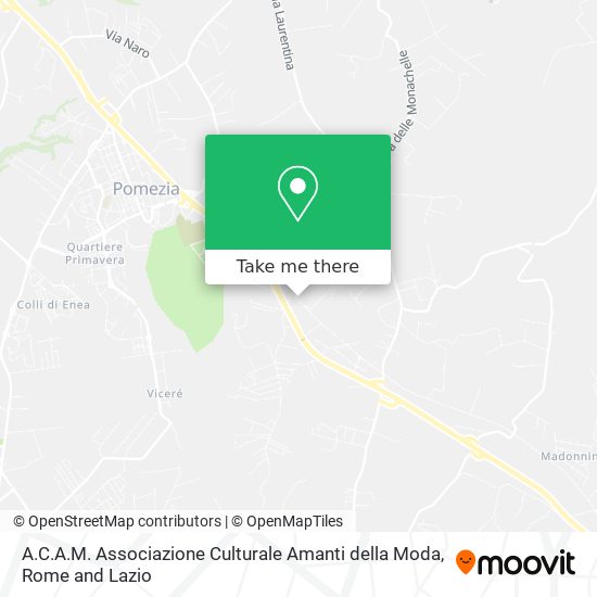 A.C.A.M. Associazione Culturale Amanti della Moda map