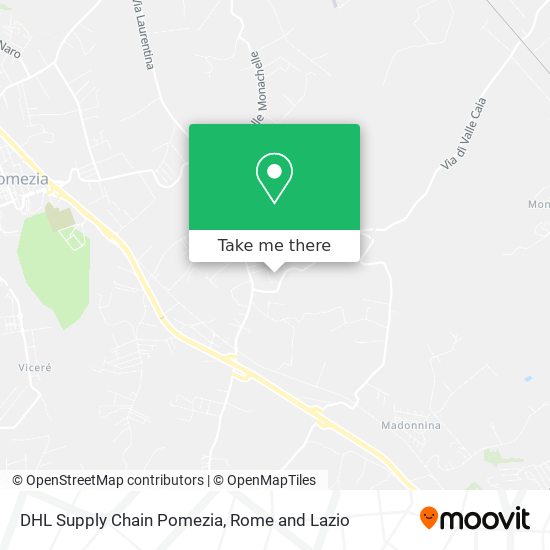 DHL Supply Chain Pomezia map