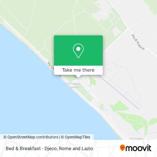 Bed & Breakfast - Djeco map