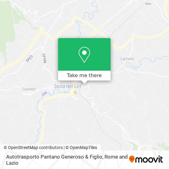 Autotrasporto Pantano Generoso & Figlio map
