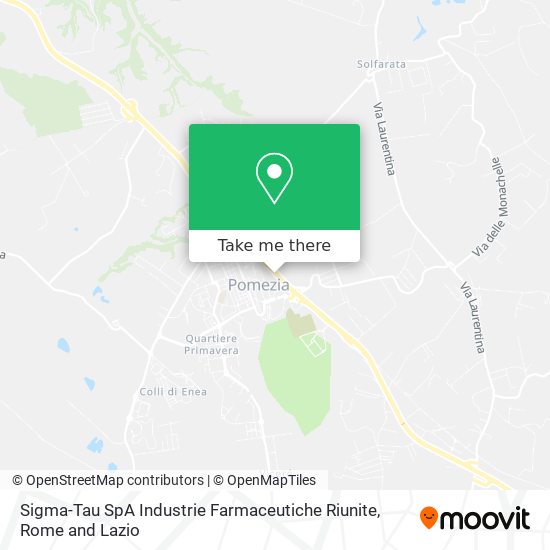 Sigma-Tau SpA Industrie Farmaceutiche Riunite map