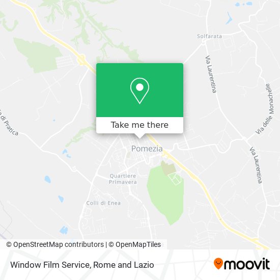 Window Film Service map