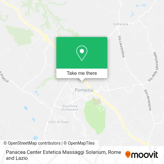Panacea Center Aesthetics Massages Solarium map