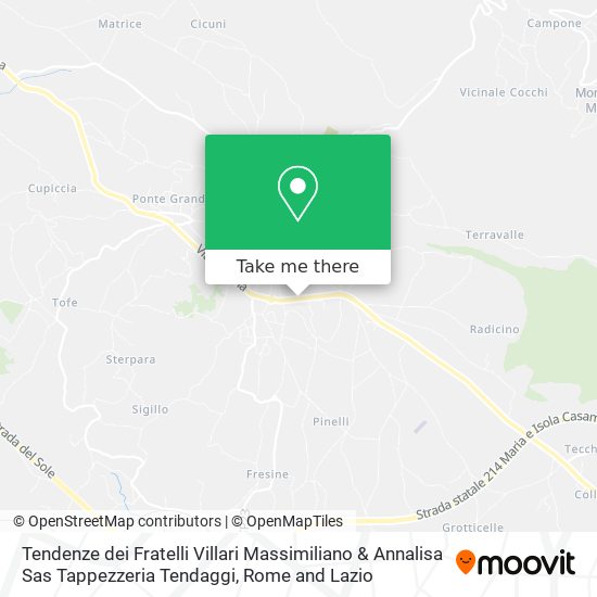 Tendenze dei Fratelli Villari Massimiliano & Annalisa Sas Tappezzeria Tendaggi map