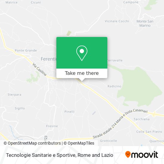 Tecnologie Sanitarie e Sportive map