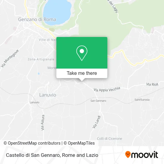 San Gennaro Castle map