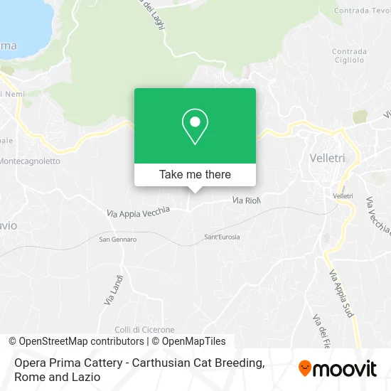 Opera Prima Cattery - Carthusian Cat Breeding map