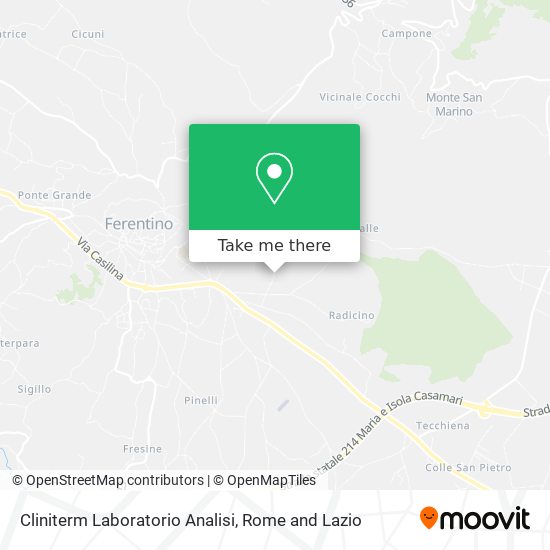 Cliniterm Laboratorio Analisi map