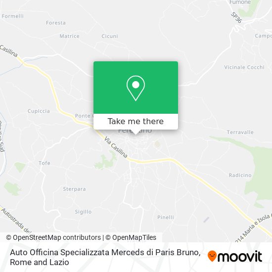 Auto Officina Specializzata Merceds di Paris Bruno map