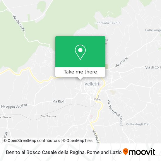 Benito al Bosco Casale della Regina map