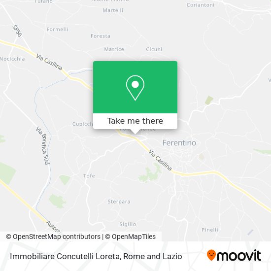 Immobiliare Concutelli Loreta map