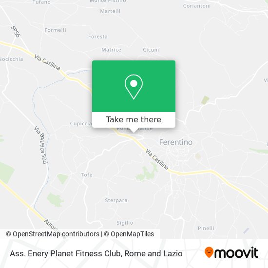 Ass. Enery Planet Fitness Club map