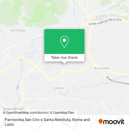 San Ciro and Santa Restituta Parish map