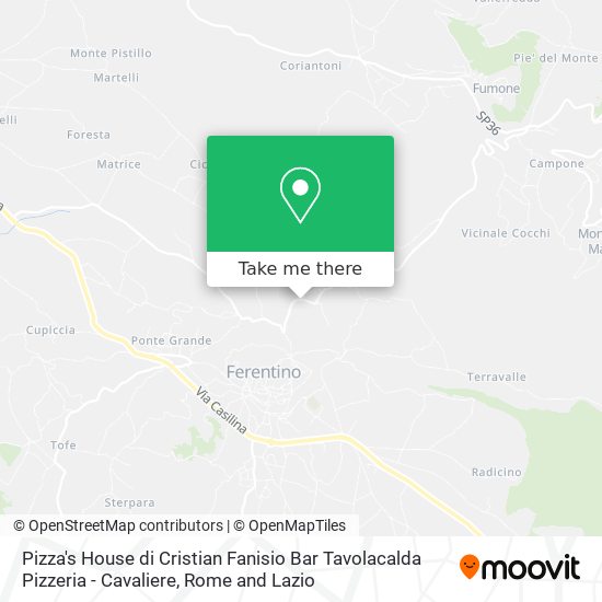 Pizza's House di Cristian Fanisio Bar Tavolacalda Pizzeria - Cavaliere map