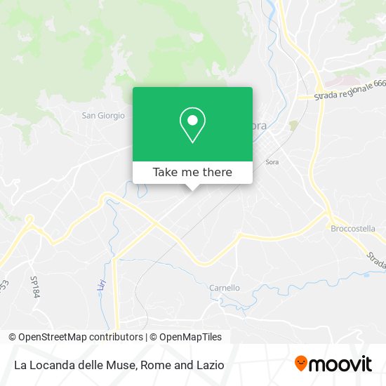 La Locanda delle Muse map