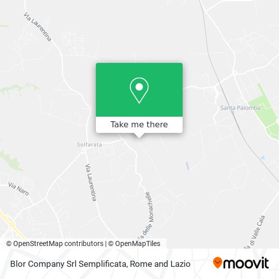 Blor Company Srl Semplificata map