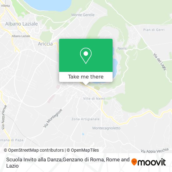 Scuola Invito alla Danza,Genzano di Roma map