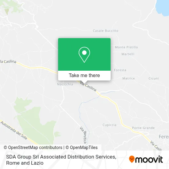 SDA Group Srl Associated Distribution Services map