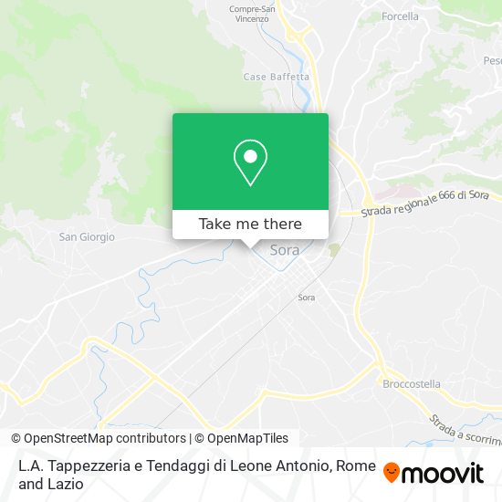 L.A. Tappezzeria e Tendaggi di Leone Antonio map