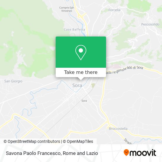 Savona Paolo Francesco map
