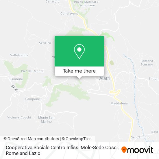 Cooperativa Sociale Centro Infissi Mole-Sede Cosci map