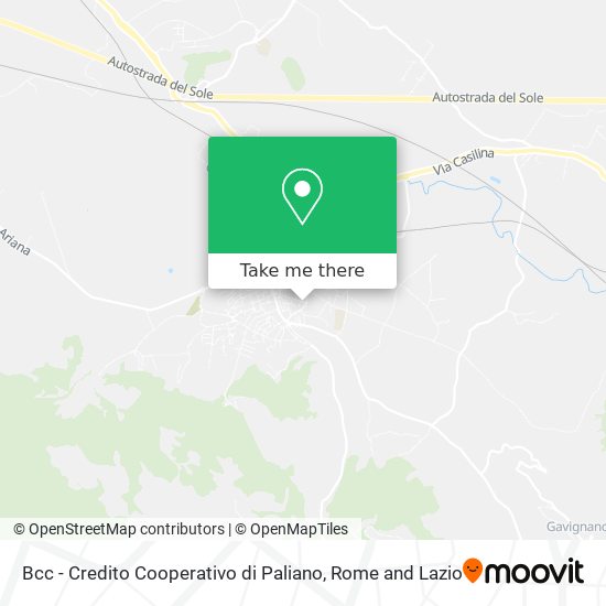Bcc - Credito Cooperativo di Paliano map