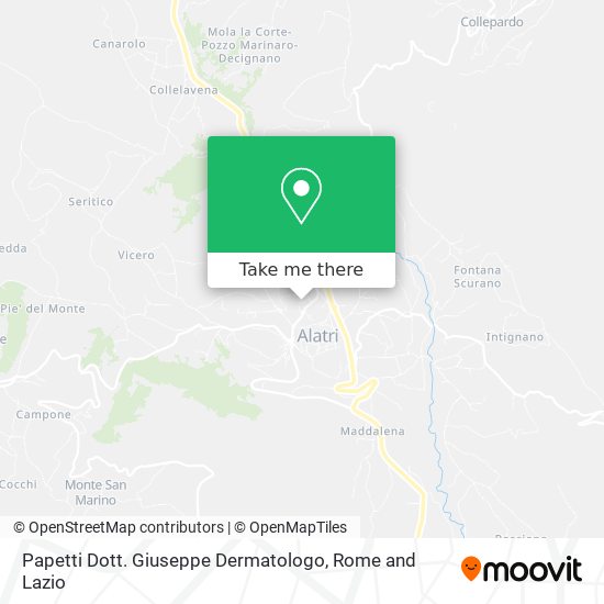 Papetti Dott. Giuseppe Dermatologo map