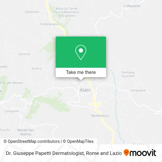 Dr. Giuseppe Papetti Dermatologist map