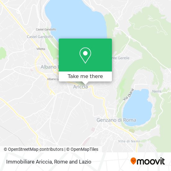 Immobiliare Ariccia map