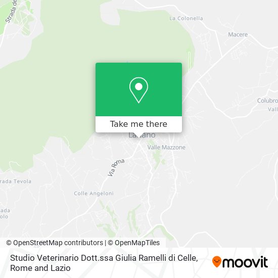 Studio Veterinario Dott.ssa Giulia Ramelli di Celle map