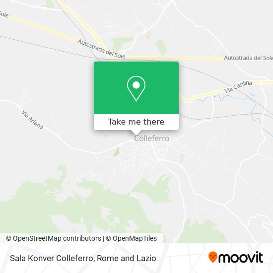 Sala Konver Colleferro map