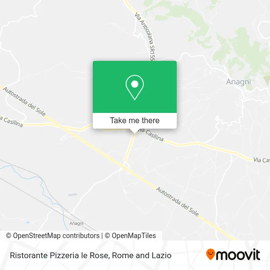 Ristorante Pizzeria le Rose map