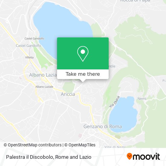 Palestra il Discobolo map