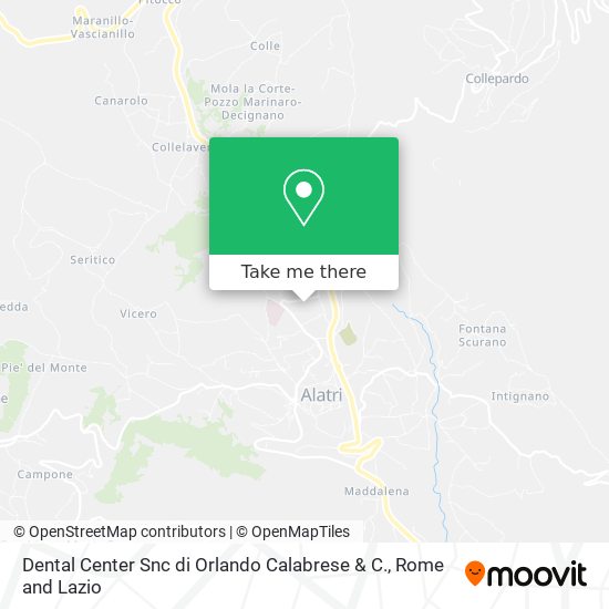 Dental Center Snc di Orlando Calabrese & C. map