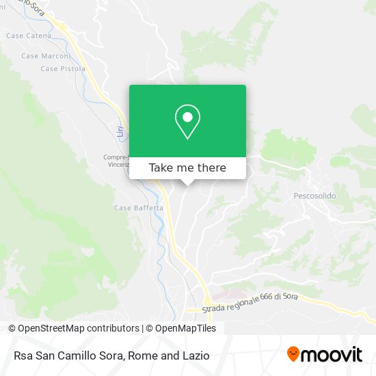 Rsa San Camillo Sora map