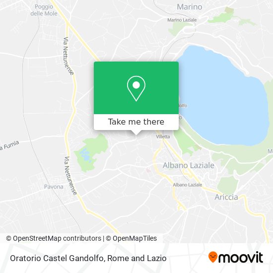 Oratorio Castel Gandolfo map