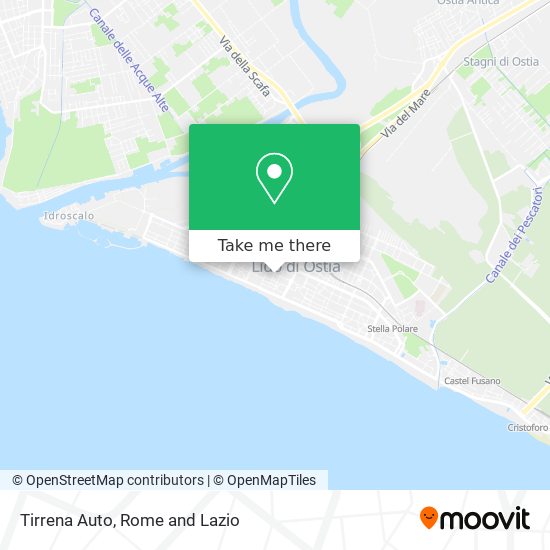 Tirrena Auto map