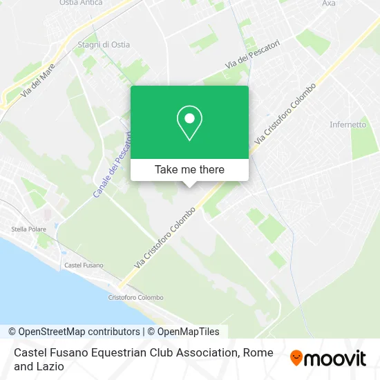 Castel Fusano Equestrian Club Association map