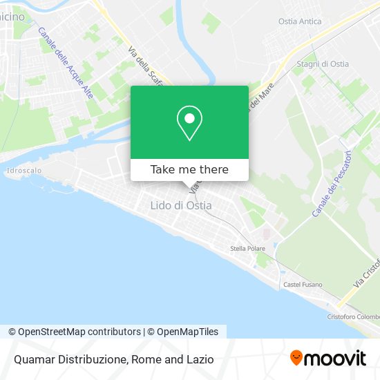 Quamar Distribuzione map