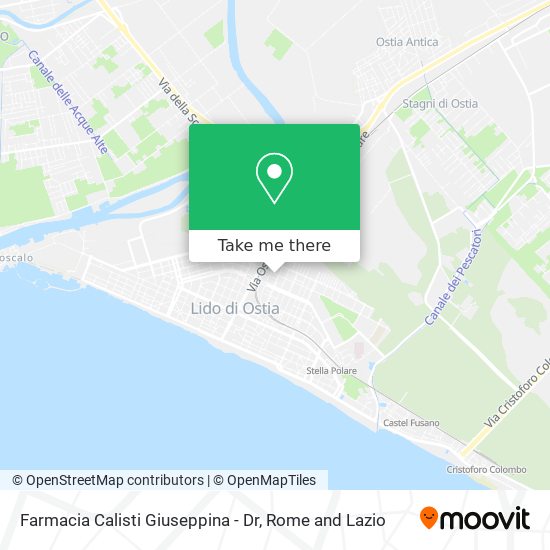 Farmacia Calisti Giuseppina - Dr map
