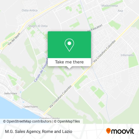 M.G. Sales Agency map