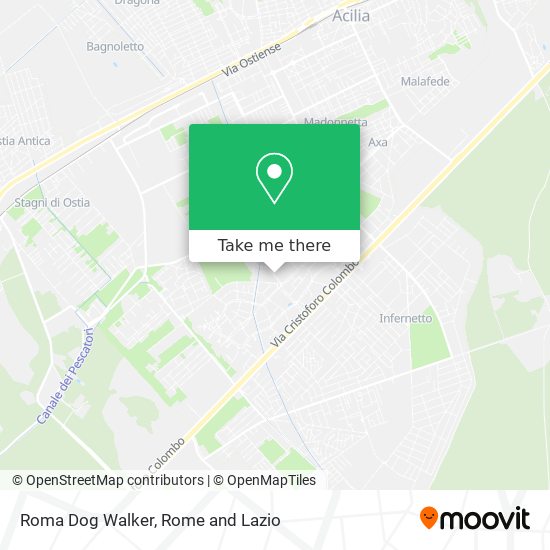 Roma Dog Walker map