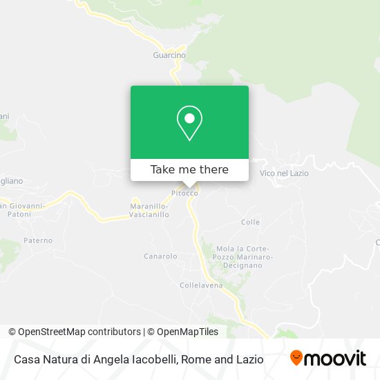 Casa Natura di Angela Iacobelli map