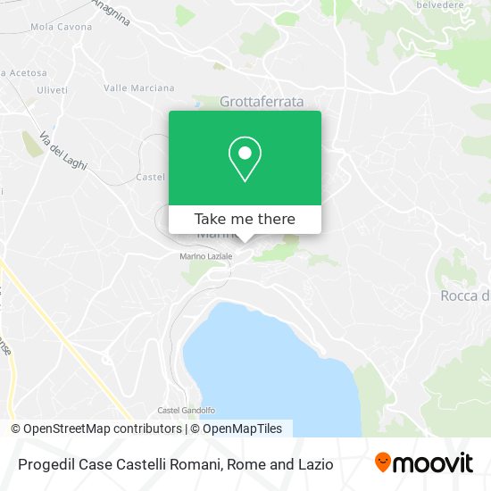 Progedil Case Castelli Romani map