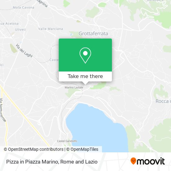 Pizza in Piazza Marino map
