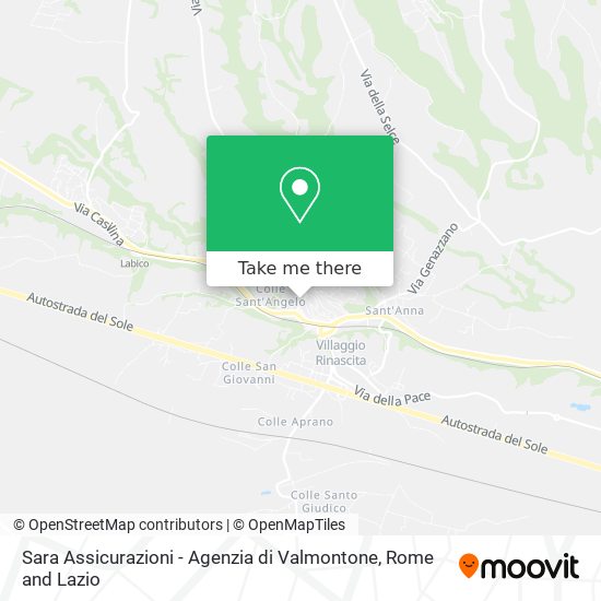 Sara Assicurazioni - Agenzia di Valmontone map