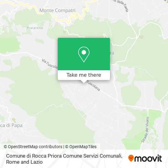 Rocca Priora Municipality Municipal Services map