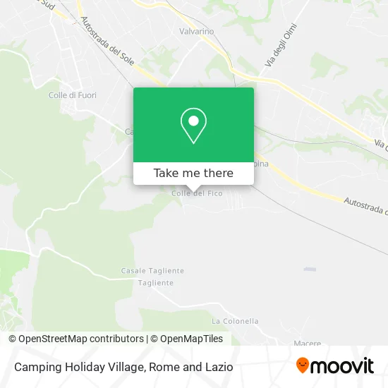 Holiday Village Camping map
