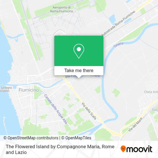 The Flowered Island by Compagnone Maria map